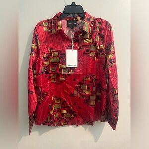 Tribalbyn Zambia African Print Blouse